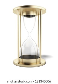 Empty Gold Hourglass