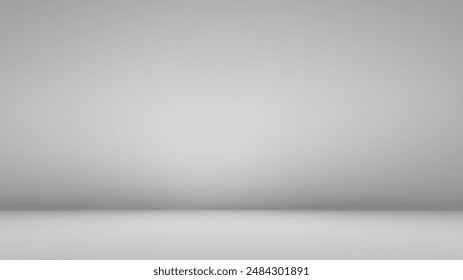 Empty gray concrete room studio background. Background for displaying product. Product presentation texture background.