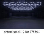 Empty hall exhibition centre.The backdrop for exhibition stands,booth,market,trade show.Conversation for activity,meeting.Arena for entertainment,event,sports.Indoor for Display,showroom.3d render.