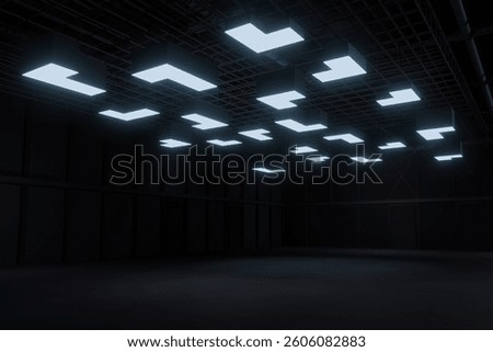 Empty hall exhibition centre.The backdrop for exhibition stands, booth,market,trade show.Conversation for activity,meeting.Arena for entertainment,event,sports.Indoors for expo,gym,showroom.3d render.