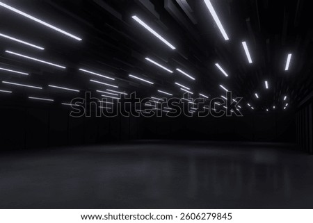 Empty hall exhibition centre.The backdrop for exhibition stands,booth,market,trade show.Conversation for activity,meeting.Arena for entertainment,event,sports.Indoor for Display,showroom.3d render.