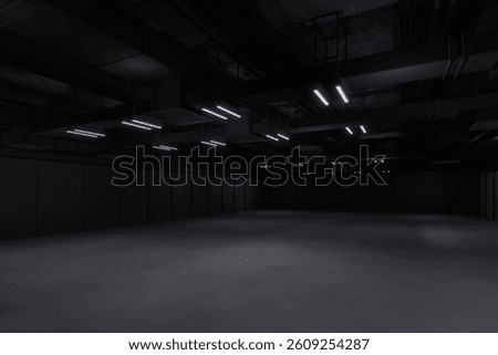 Empty hall exhibition centre.The backdrop for exhibition stands,booth,market,trade show.Conversation for activity,meeting.Arena for entertainment,event,sports.Indoor for Display,showroom.3d render.