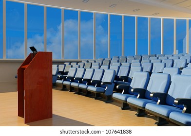 Empty hall for public performances.