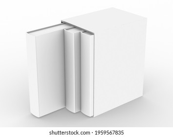 Premium Photo Blank Book Empty Book Mockup Three Books Stack Books