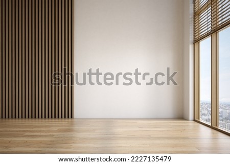Empty interior room 3 d illustration