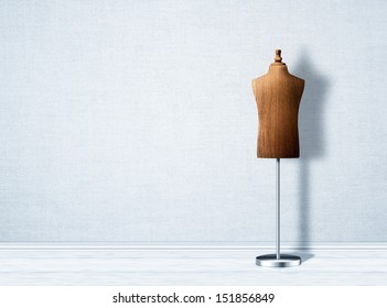 Empty Mannequin Torso Template.