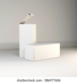 Empty Open Closed Form Template Box: ilustración de stock 386977606 ...