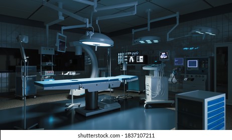 Empty operating room. 3d visualisation