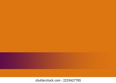 Empty Orange Background With Burgundy Gradient Line 