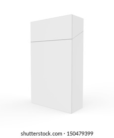 Empty Pack of Cigarettes Isolated