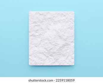 Empty paper sheet. 3d rendering. Business icon. Mocap. Concept of beginning.