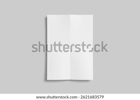 Empty paper sheet in A4 format - 3d illustration
