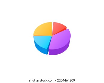 Empty Pie Chart Graph Information Business Stock Illustration