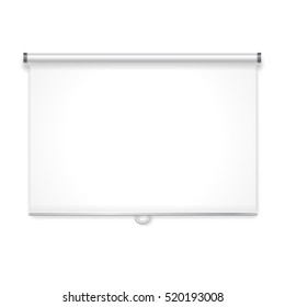 Empty projection blank screen for advertising template isolated