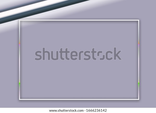 Empty Rectangle Box Frame On Very Stock Illustration 1666236142 ...