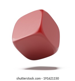 empty red gambling cube