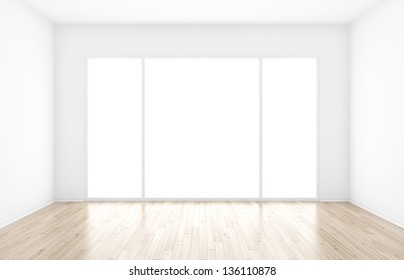 Empty Room With Big Window