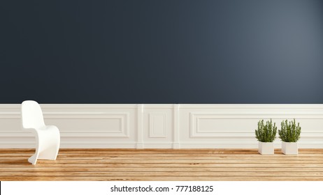 Empty Room Dark Wall Modern Room Stock Illustration 777188125 ...