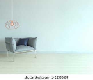 Empty Room Interior Design Hanging Lamp 스톡 일러스트 1432356659 | Shutterstock