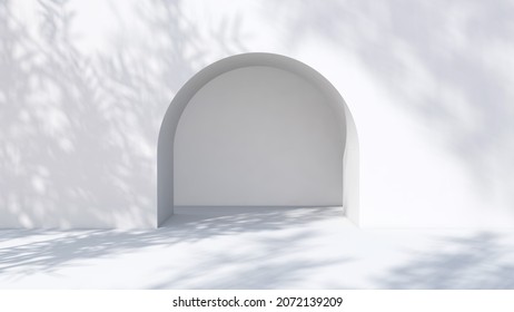 Empty room with Wall Background. 3D illustration, 3D rendering