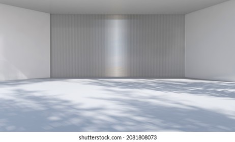 Empty room with Wall Background. 3D illustration, 3D rendering