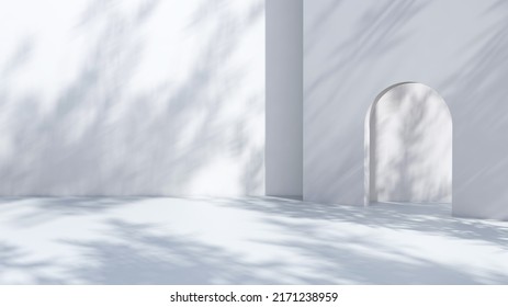 Empty room with Wall Background. 3D illustration, 3D rendering	