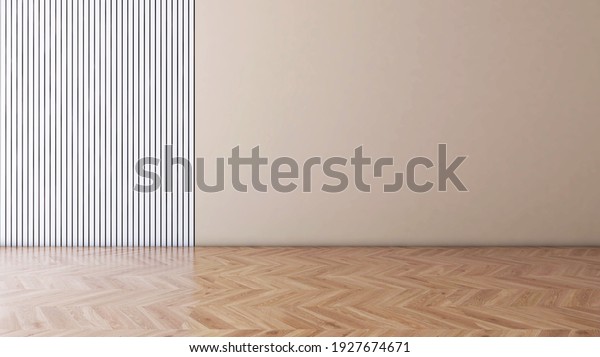 Empty Room Wall Background 3d Illustration Stock Illustration 1927674671