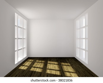 Empty Room White Wall Stock Illustration 38021836 | Shutterstock