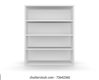 Wardrobe Empty Shelves On White Background Stock Vector (Royalty Free ...