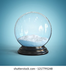 Empty Snow Globe 3d Rendering