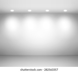 Empty Space Empty Wall Room Light Stock Illustration 284668808 ...