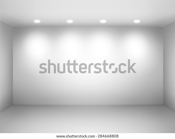 Empty Space Empty Wall Room Light Stock Illustration 284668808 ...