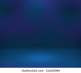 Empty Spotlight Blue Room Background