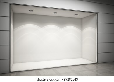 An Empty Storefront Of Shop