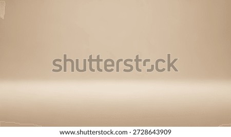 Empty studio background with a soft gradient from beige to light beige