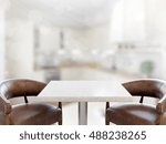Empty tabletop. 3D rendering