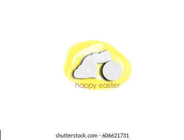 Empty tomb - Easter resurrection modern abstract artistic illustration, made without reference image.