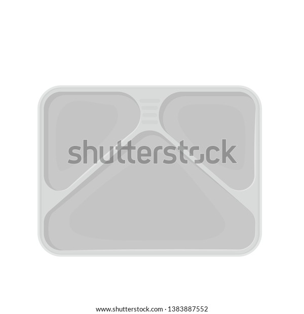 white dinner tray