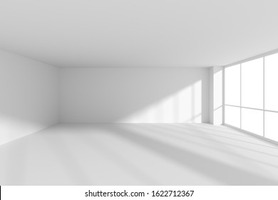 Empty White Business Office Room White Stock Illustration 1622712367 ...