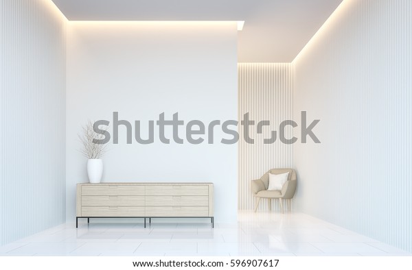 Empty White Room Modern Space Interior Royalty Free Stock Image