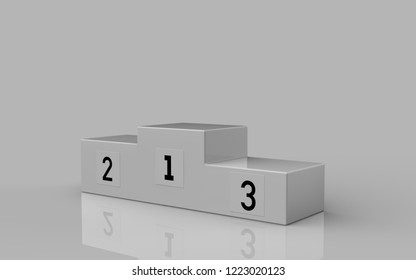 Empty Winners Podium First Second Third 스톡 일러스트 1223020123 | Shutterstock