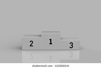 Empty Winners Podium First Second Third Stock Illustration 1223020120 ...