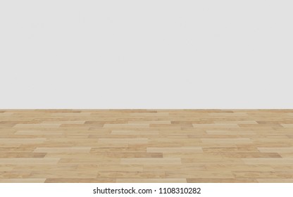 Empty wood timber top floor table or counter isolated on white background for display of product 3D Rendering illustration - Shutterstock ID 1108310282