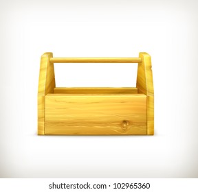 Empty Wooden Toolbox, Bitmap Copy