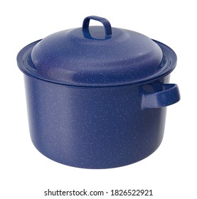 Enameled Dutch Oven With Lid 3D Illustration On White Background