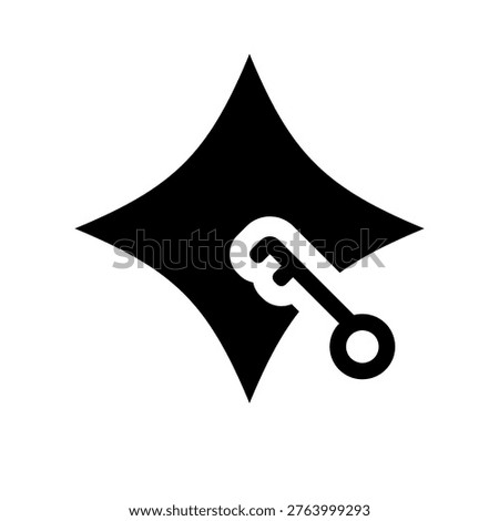 Encrypted AI Icon in Solid Style