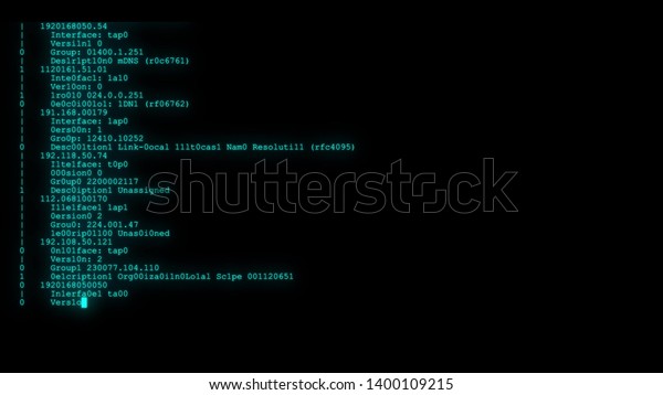 暗号化プログラミングセキュリティーハッキングコードデータフローストリーム表示上の新しい品質番号文字コーディングテクノジョイフルビデオ4kストックイメージ のイラスト素材 1400109215