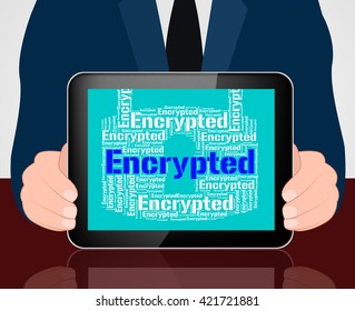 Encrypted Word Indicating Encrypting Wordcloud And Password