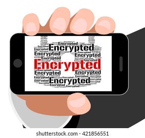 Encrypted Word Showing Forbidden Cipher And Security