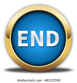 End Button Isolated 3d Illustration Stock Illustration 473759833 ...